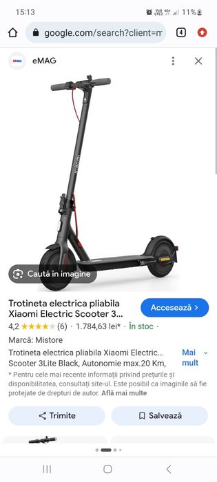 Vând trotineta electrica și plasma vortex smart de 81  cm