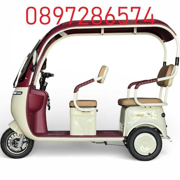 Електрическа триколка с покрив Калинка Premium - 3000W, 72V/60Ah