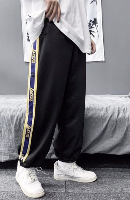 Продам Баскетбольные брюки Ehot Lakers Black Buttons Pants