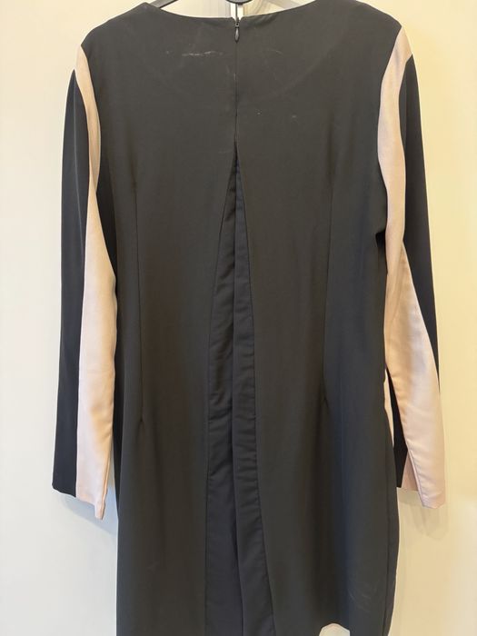 Rochie eleganta roz cu negru