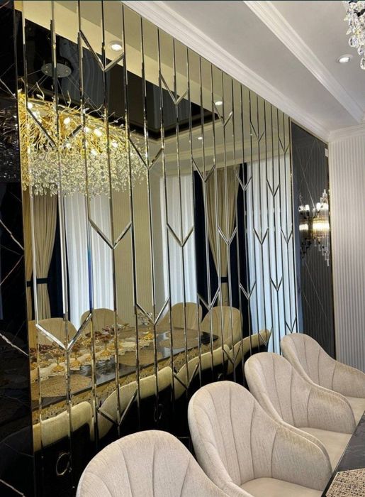 Ойналар кесиш хизмати.Ромбик Зеркала Rombik Стеклo Витрини,Тош Ойна