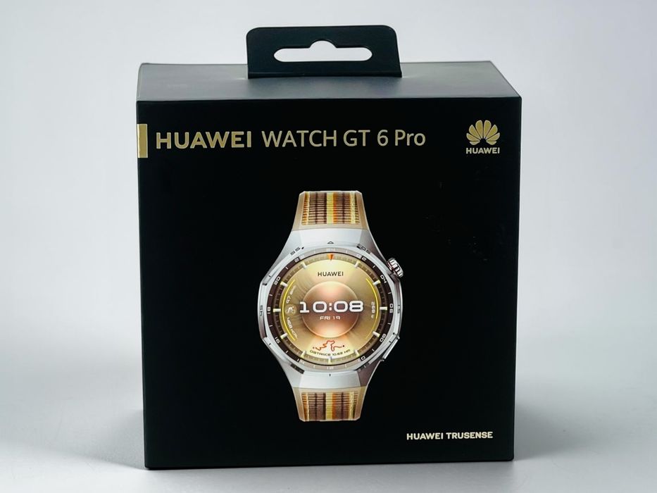 НОВ! Huawei Watch GT 6 Pro 46mm Version Brown Titanium Alloy Case Brown Woven Strap 2г. Гаранция!