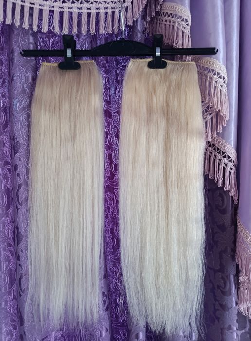 Естествена руса коса за удължаване 130 гр.