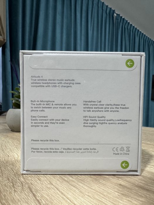 Casti wireless tip Aipods (gen 4, gen 2 pro, gen 3 pro)