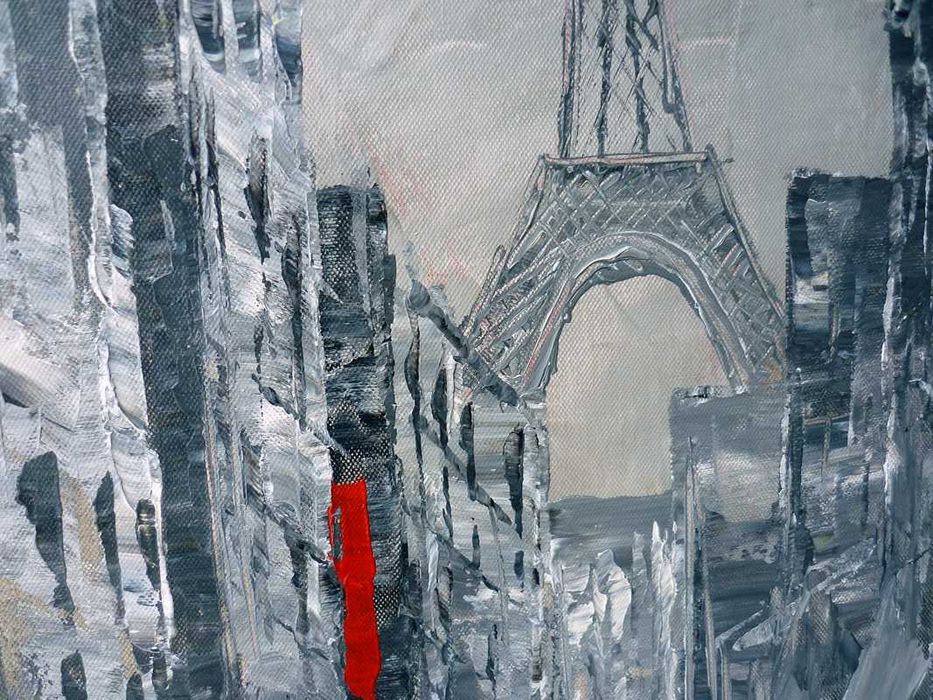 картина с маслени бои Айфеловата кула - промо цена 99 лева!