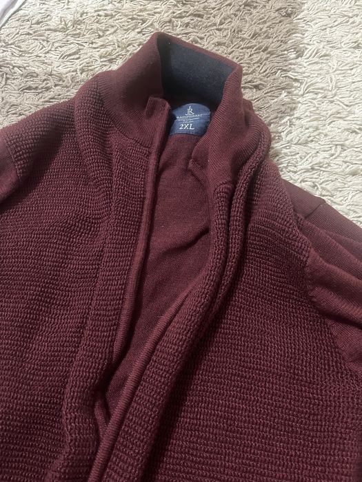 Бордовый кардиган