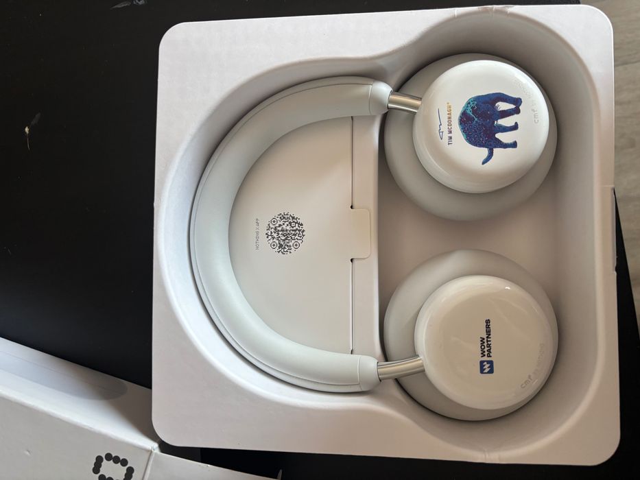 Безжични слушалки с активна изолация-CMF by Nothing Headphone Pro-БЕЛИ