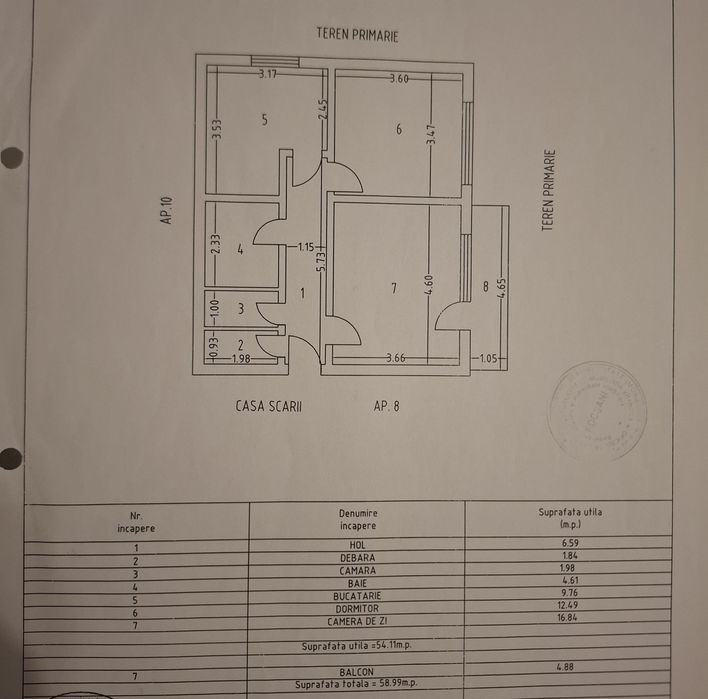 Apartament 2 camere ultracentral 3 /4