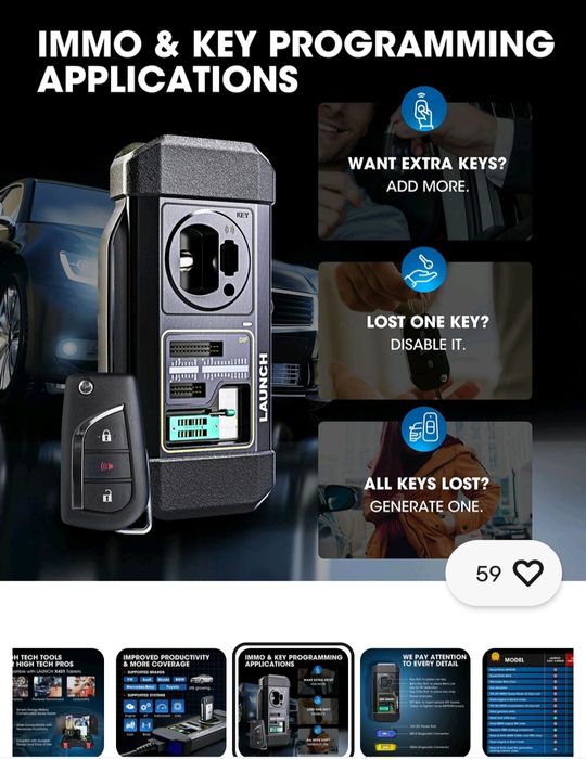 LAUNCH X431 X-PROG 3 Car Key Programmer Immobilizer