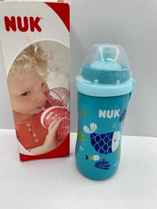Cana NUK Junior cu capac push-pull, 300 ml, 18+ luni