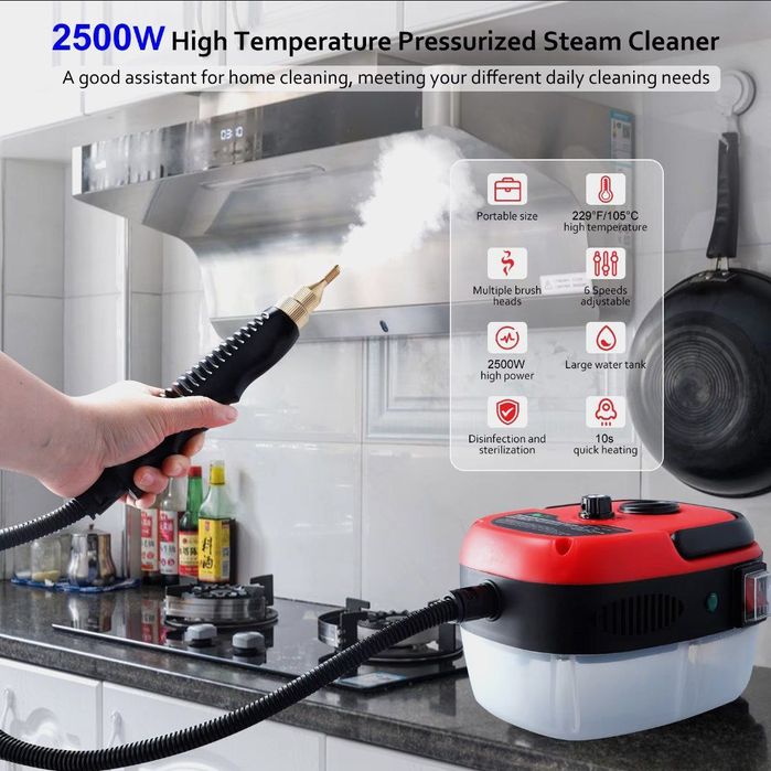 портативный высокотемпературный пароочиститель мощност 2500w