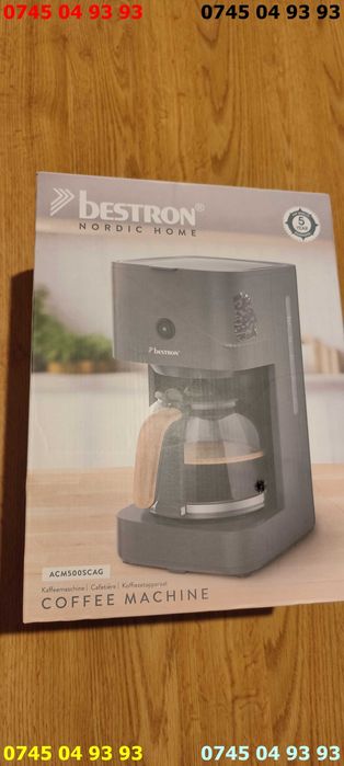 cafetiera filtru cafea BESTRON ACM500SCAG 900w nou in cutie