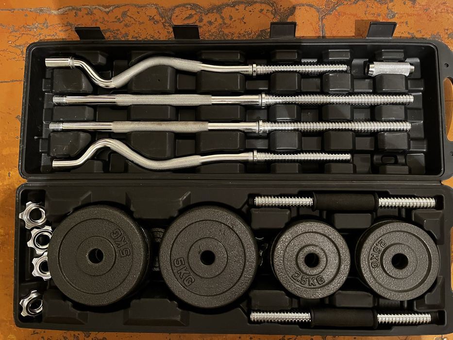 гантелей и штанги