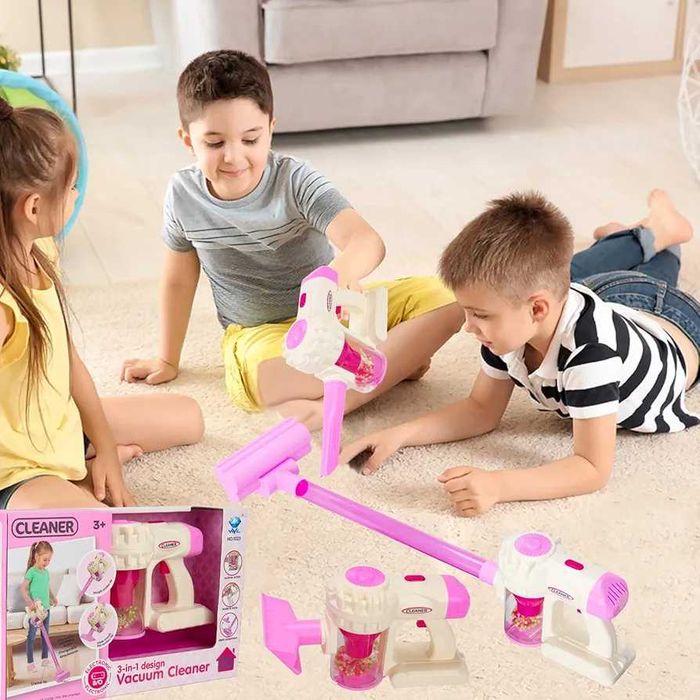 Детска вертикална прахосмукачка 3в1
