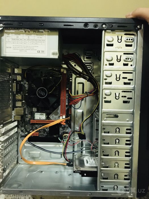 Плата DDR3 B75 + G2010/ SSD M2 32 GB/HHD 160 GB/ кейс с блокпитания