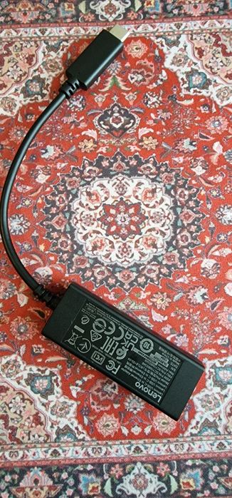 Оригинален Lenovo USB-C към Ethernet адаптер (LAN)