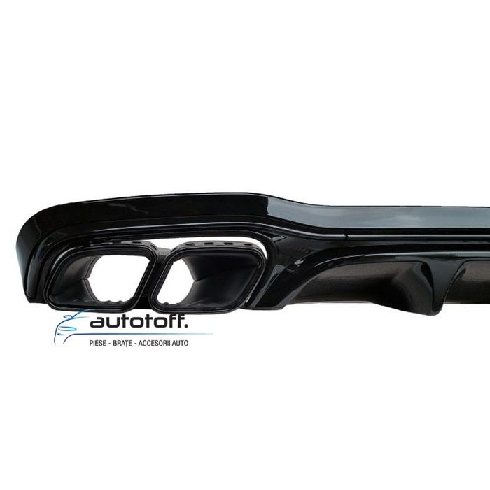Difuzor bara spate Mercedes W213 E-Class (16-22) 63AMG Full negru lucios