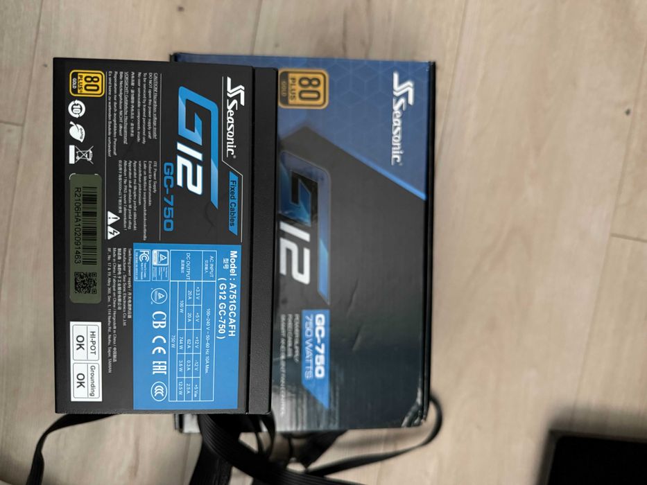 Захранване Seasonic G12 GC-750 750W 80+ Gold – гаранция, топ състояние