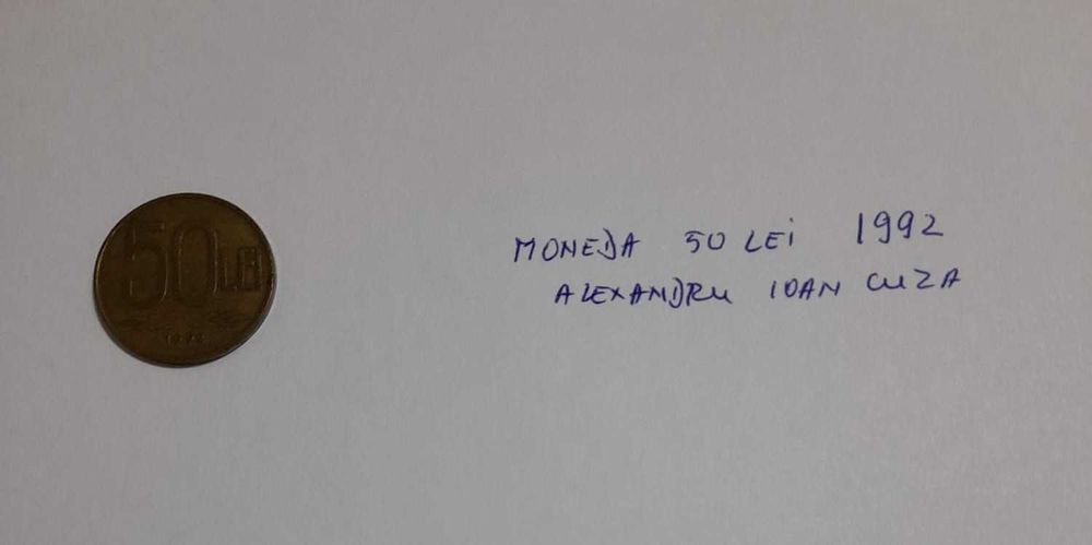 Monede rare si de colectie 50 lei 100 lei 500 lei