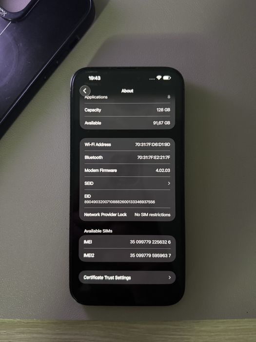 iPhone 14 Pro Max – Grafit – 128 GB – Baterie 81%