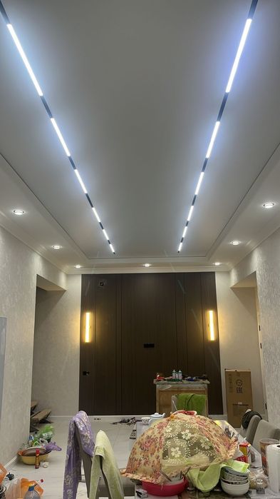 Натяжные потолки 1500тг
