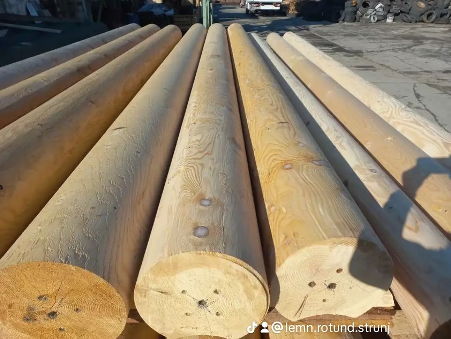 Lemn rotund calibrat pt.case,cherestea constructii,lambriu,lemn de foc