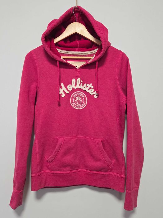 Hanorac dama Hollister M- L, roz, logo brodat, California surf