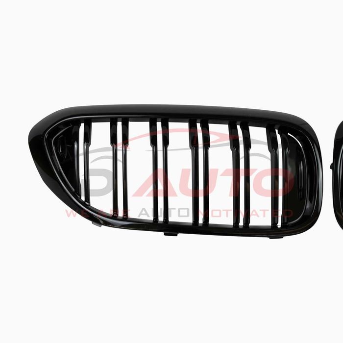 Двойни бъбреци за BMW G30 / G31 (17–20) M дизайн, Черен гланц, решетки