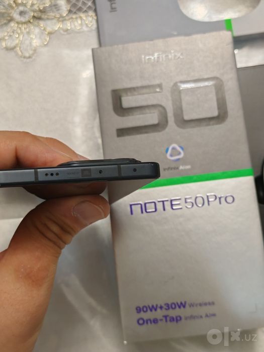 Infinix Note 50 Pro 24/256GB Black Igravoy 2025 karobka Holati Ideal