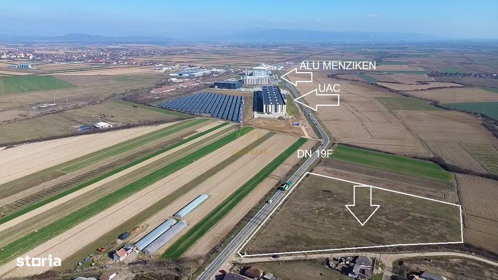 Teren 14 300 Mp Cu Front 153 M La Dn ,Langa Uac Mediesu Aurit