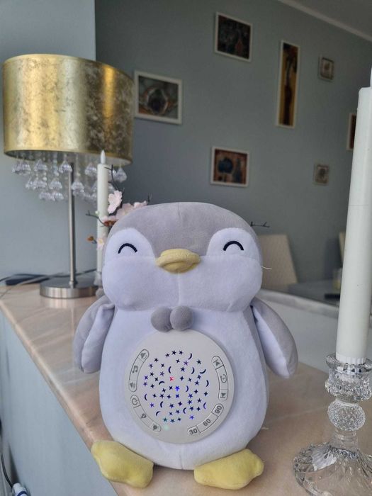 Antemergator bebe + Centru de joaca + PINGUIN de plus cu sunete albe