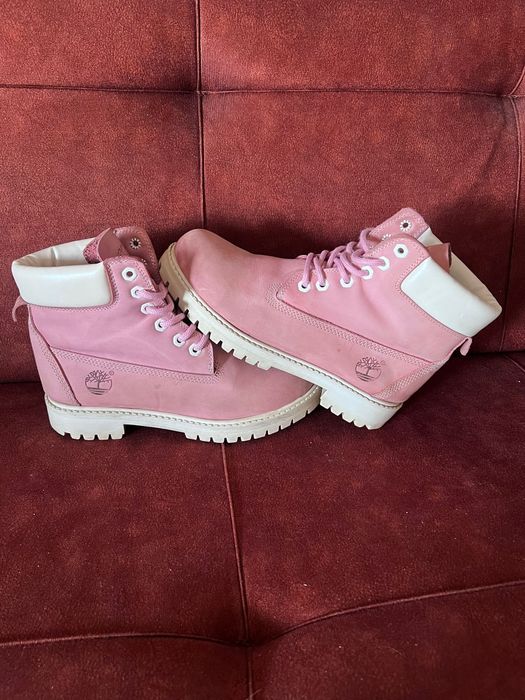 Bocanci ghete Timberland roz originale 100%