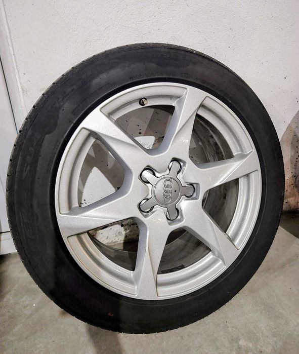 Jante originale Audi 17" + Anvelope vara noi