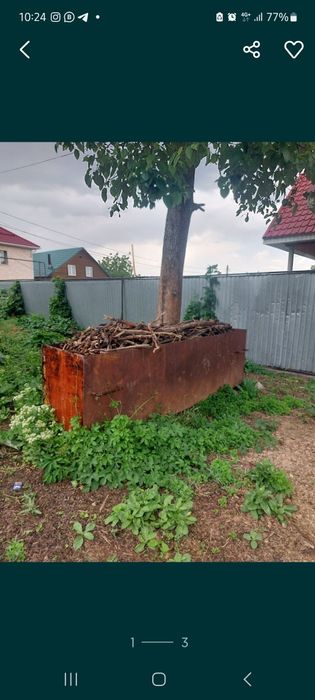 Емкость садовая  железная