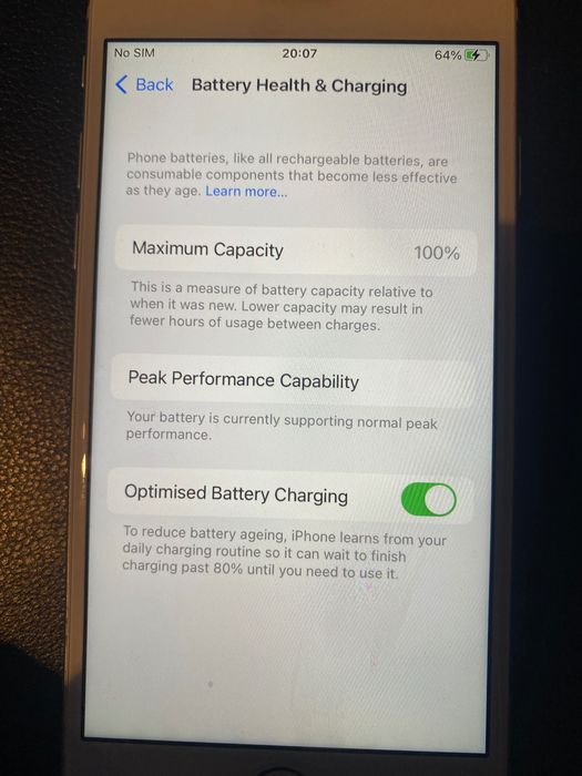 iPhone 8 64Gb  батерия 100%
