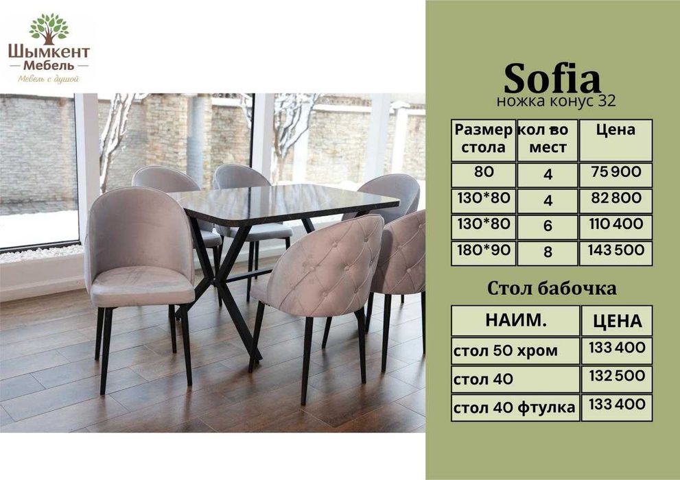 Стол и стулья набор для семьи и гостей. Стол трансформер, Столы