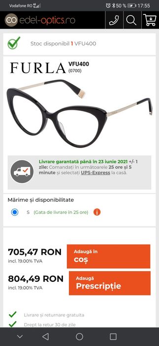 Ochelari Furla cu toc