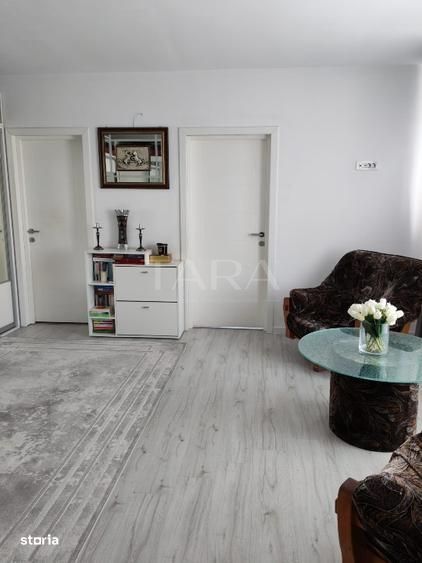 Apartament 2 camere, Chinteni – finisat, terasă 22 mp, parcare inclusă