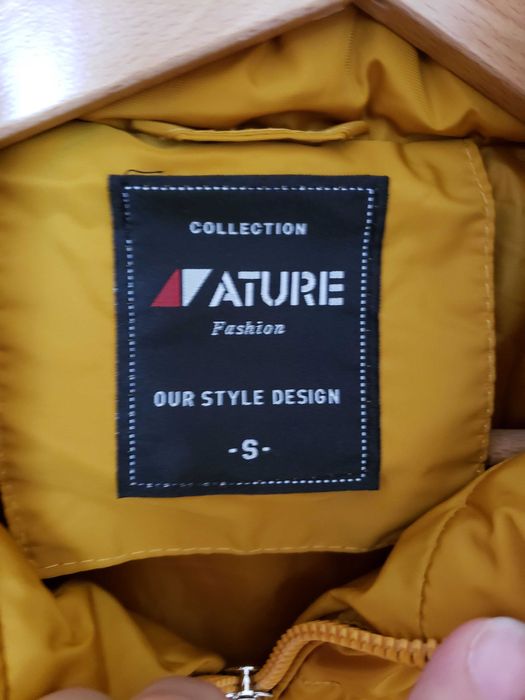 Дълга зимна грейка / елек цвят горчица