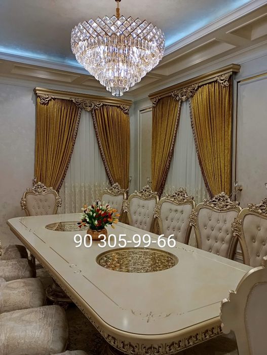 Замонавий пардалар ресторанларга чехол дастурхонлар тикиб берамиз