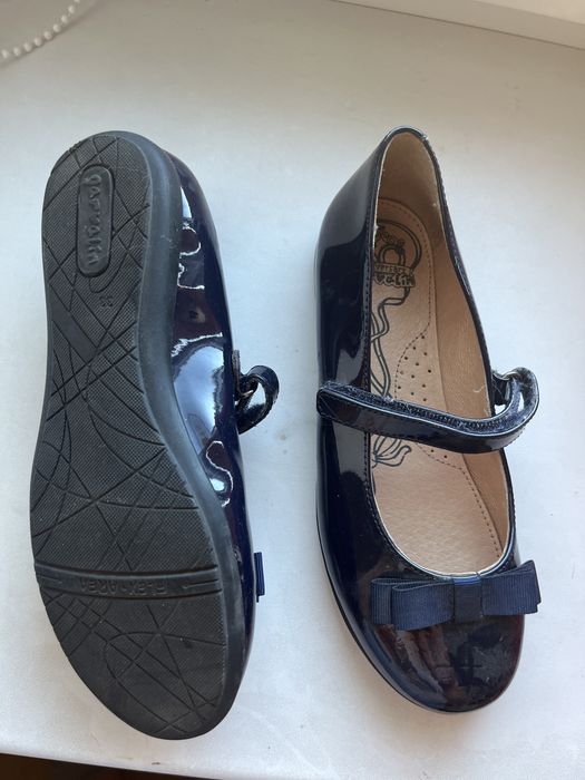 Школьные туфли 33 размер для девочки синие