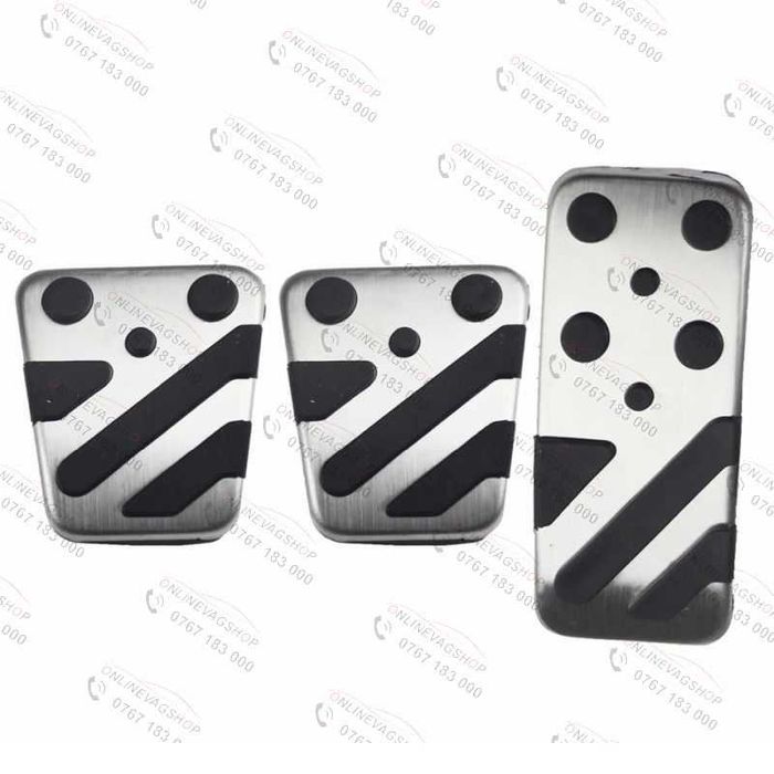 Set pedale inox pt Mitsubishi Lancer, Outlander, Pajero, ASX, Eclipse