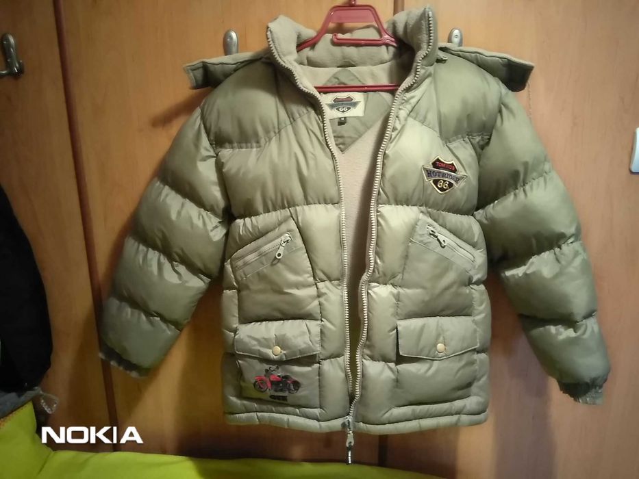 Олекотено яке и зимно яке за момче.