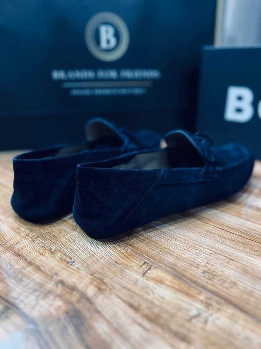 BOSS мужские мокасины из мягкой замши ИТАЛИЯ РАЗМЕР 40, 40.5