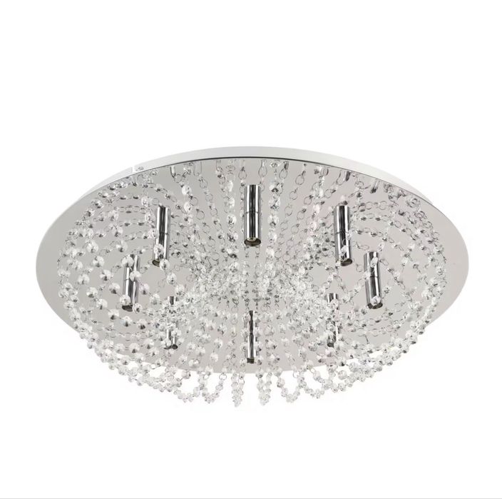 Plafonieră  Kristall cu cristale, nouă, în cutie – 60 cm – becuri incluse