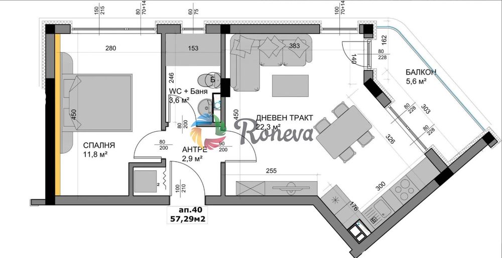 Продава се Двустаен апартамент в Варна, Владислав Варненчик - 66 кв.м за 1173 €/кв.м - Снимка #4