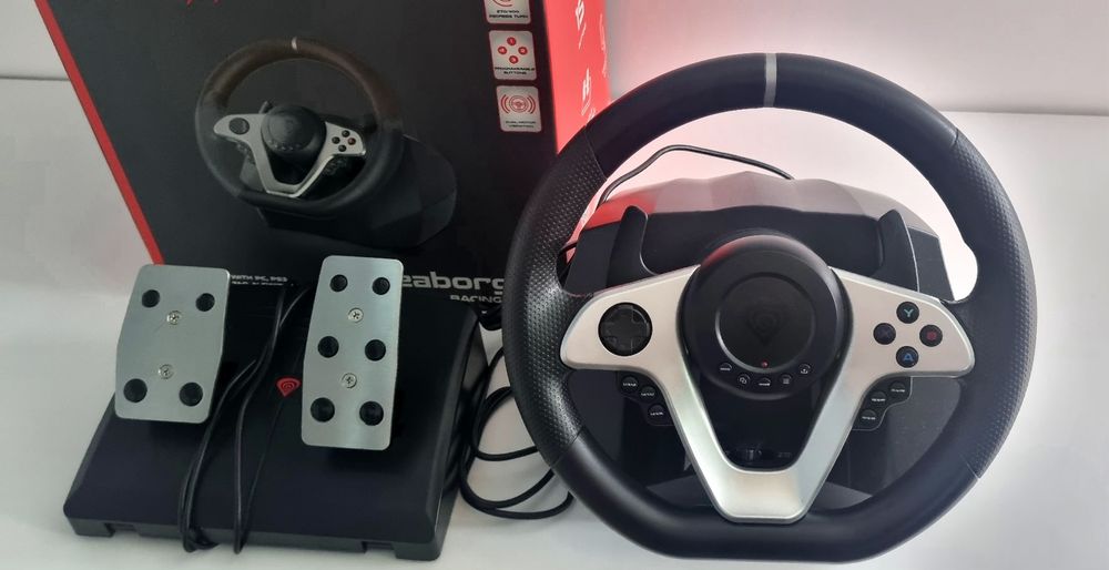 Volan Genesis Seaborg 400 Gaming PC PS3 PS4 Xbox One Negru