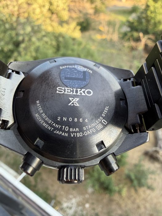 Seiko Prospex night speedtimer black