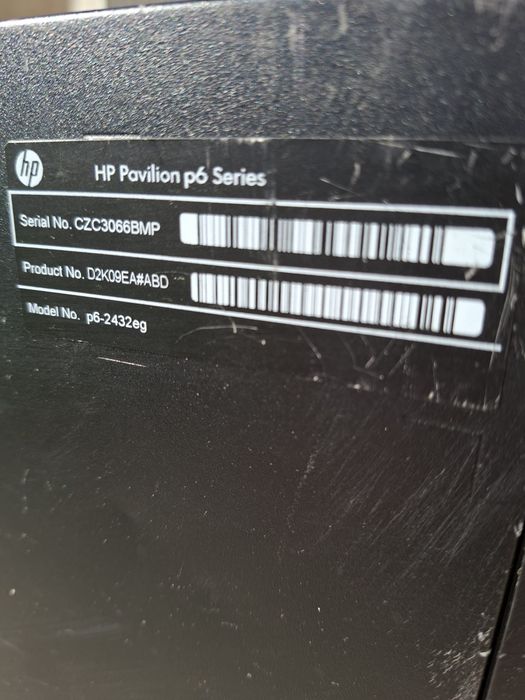 Hp pavilion P6 series
