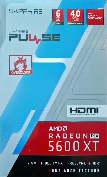 Placa video SAPPHIRE PULSE RX 5600 XT 6GB GDDDR6 PCIe Gen 4